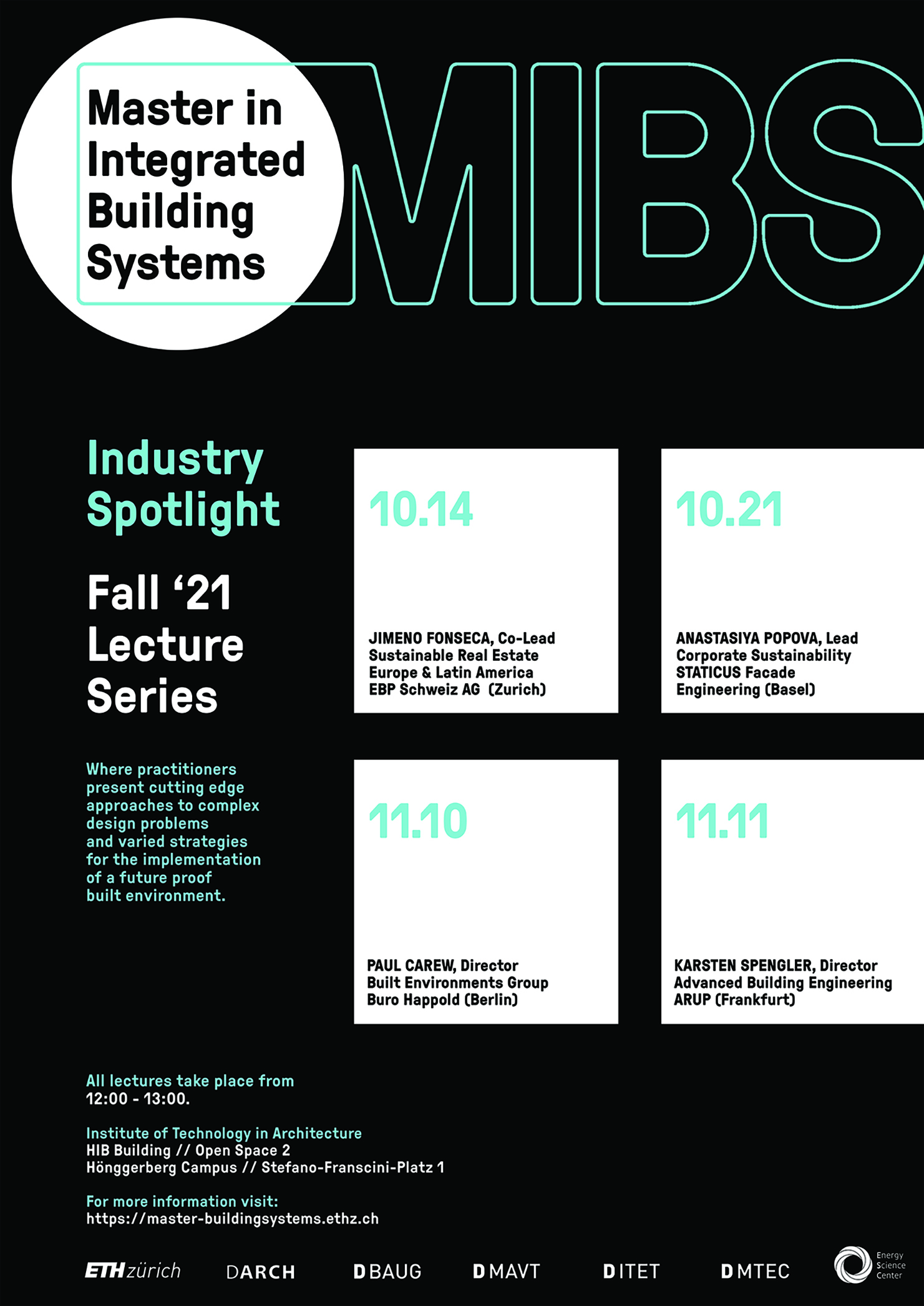 Enlarged view: Fall '21 Industry Spotlight Lunch Lecture Series